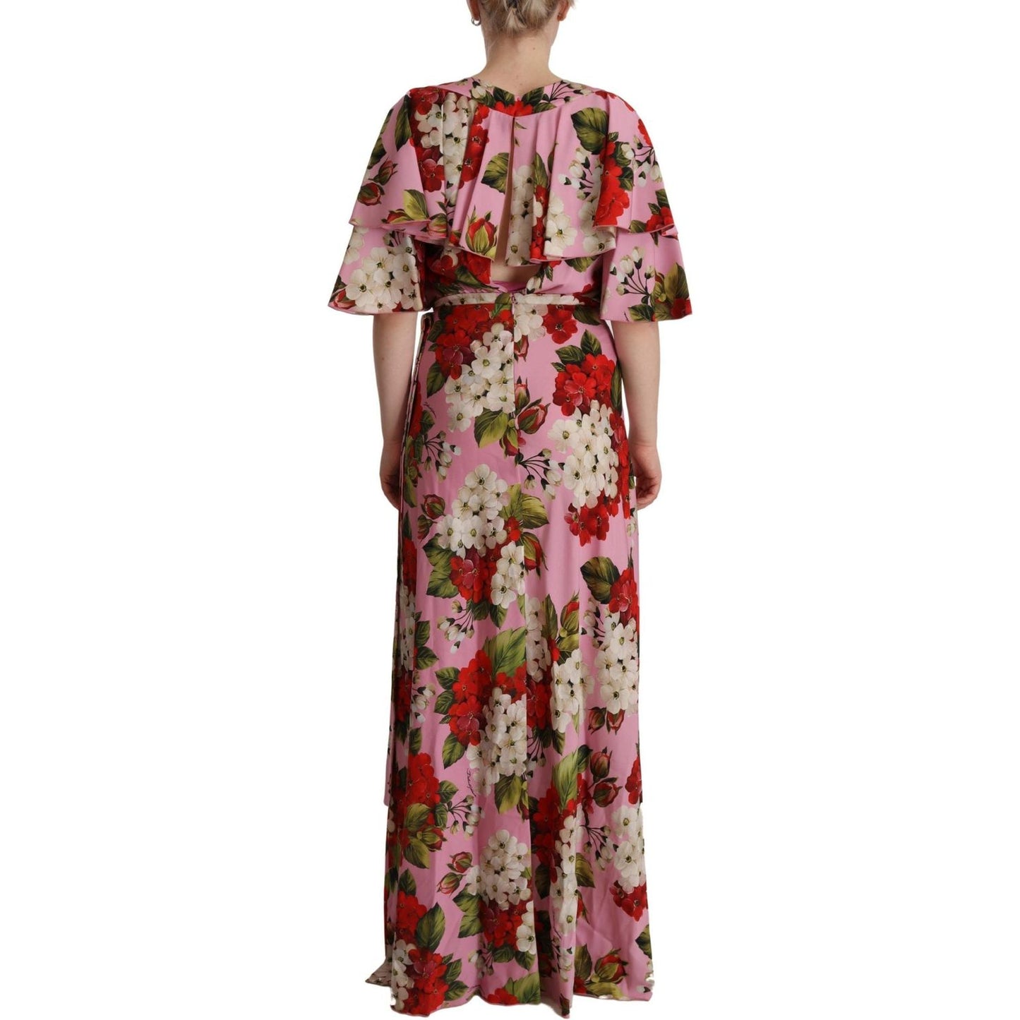 Dolce & Gabbana Enchanting Floral Silk Maxi Dress Dolce & Gabbana