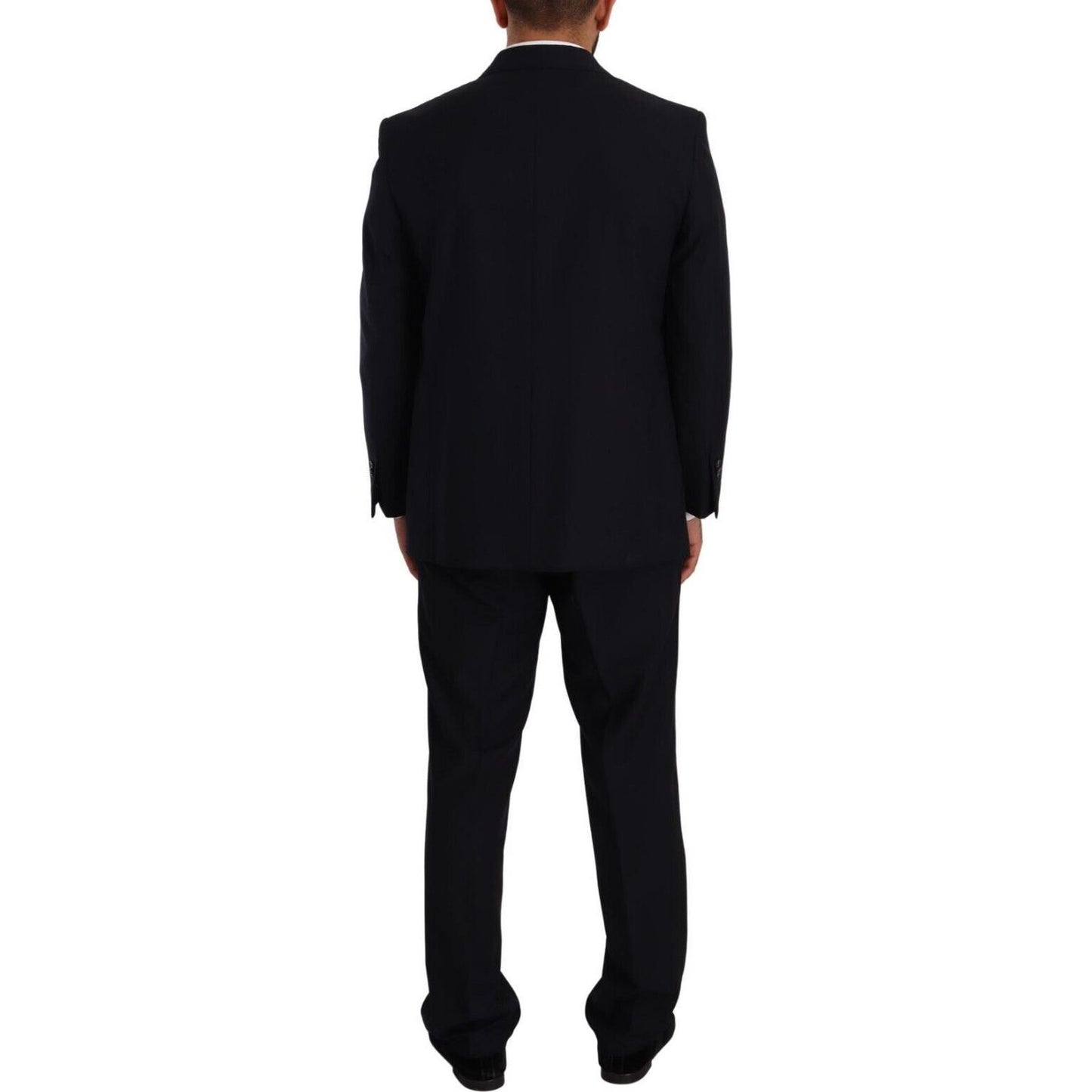 Domenico Tagliente Elegant Black Two-Piece Suit Ensemble Domenico Tagliente