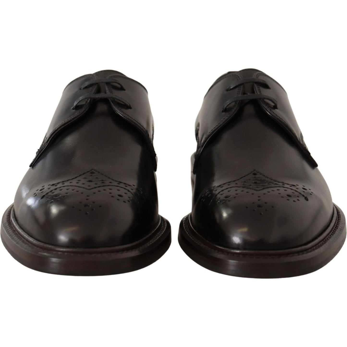 Dolce & Gabbana Elegant Black Derby Dress Shoes Dolce & Gabbana