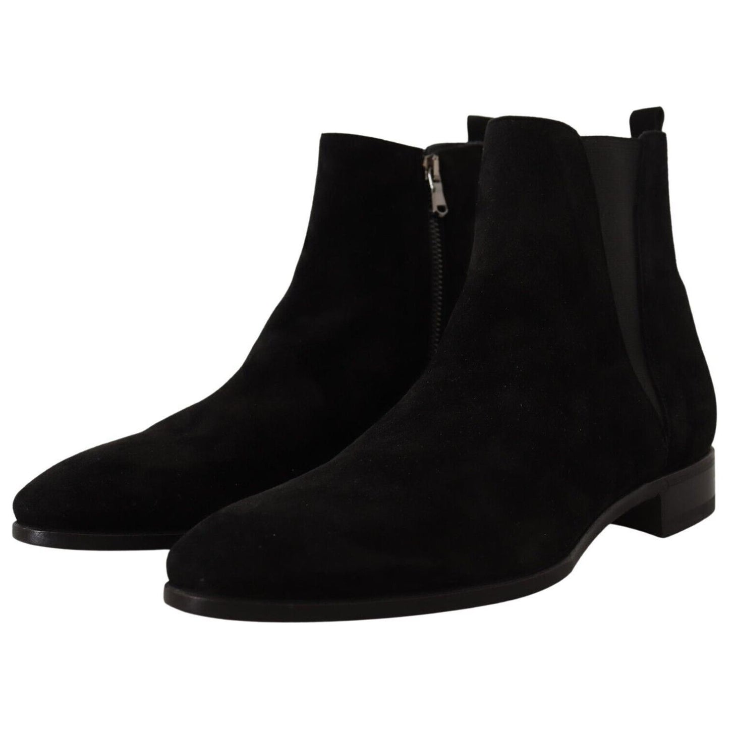 Dolce & Gabbana Elegant Suede Leather Chelsea Boots Dolce & Gabbana