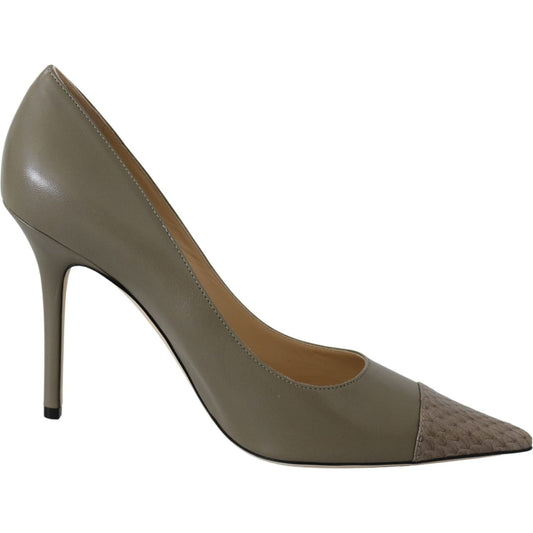 Jimmy Choo Elegant Pebble Green Pointed Toe Pumps Jimmy Choo