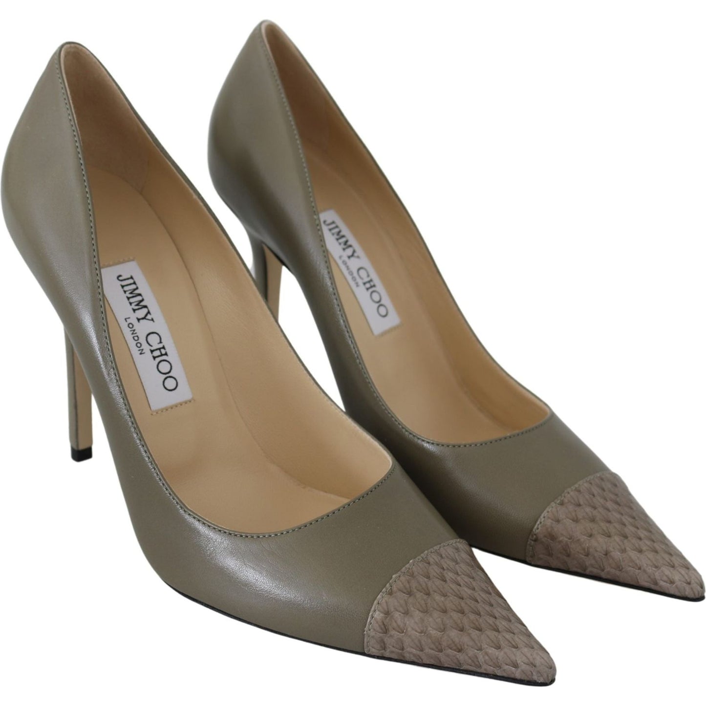 Jimmy Choo Elegant Pebble Green Pointed Toe Pumps Jimmy Choo