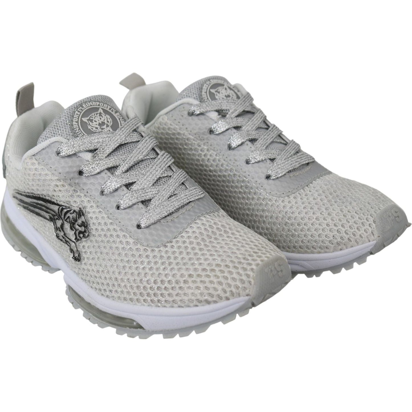 Plein Sport Glamorous Silver Gretel Sport Sneakers Plein Sport