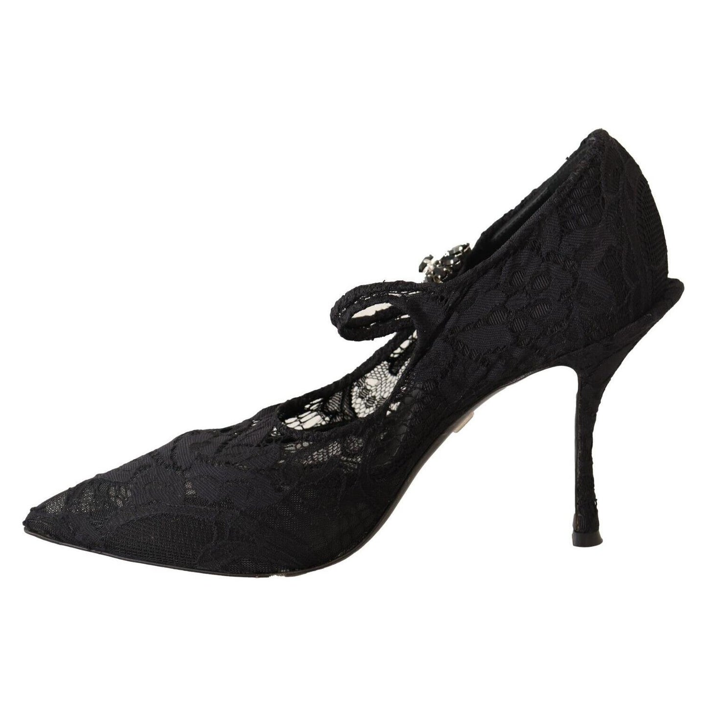 Dolce & Gabbana Elegant Black Lace Stiletto Pumps Dolce & Gabbana