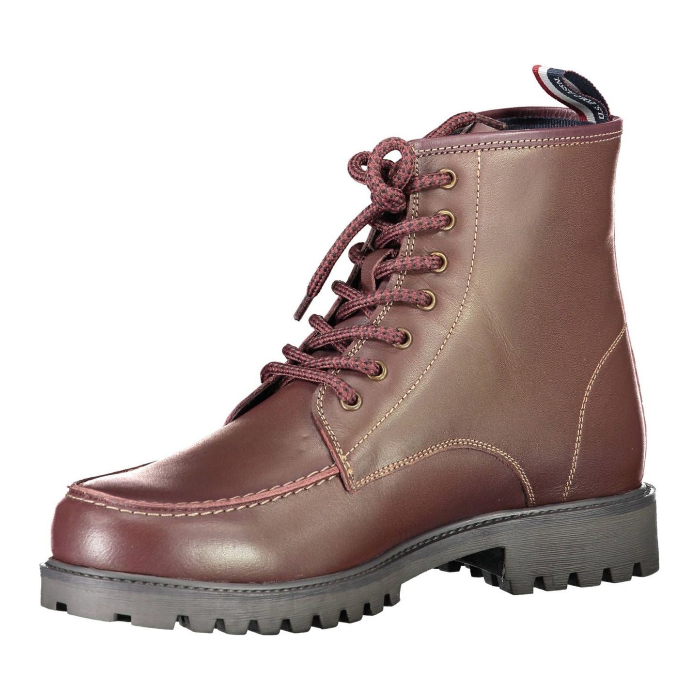 U.S. POLO ASSN. Red Leather Men Boot U.S. POLO ASSN.