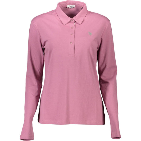 U.S. POLO ASSN. Pink Cotton Women Polo Shirt