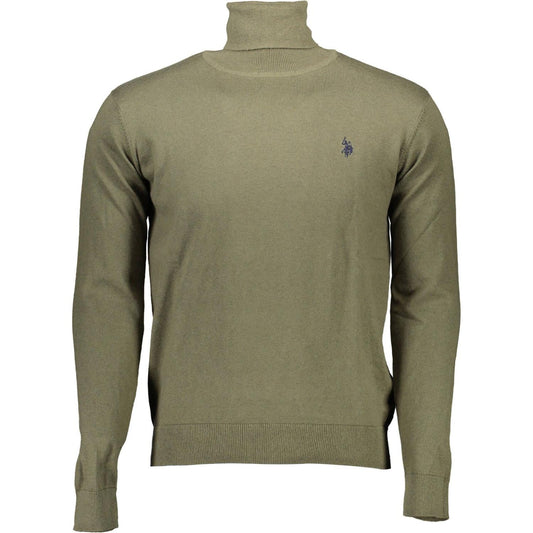 U.S. POLO ASSN. Green Cotton Men Sweater