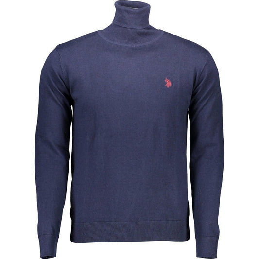 U.S. POLO ASSN. Blue Cotton Men Sweater