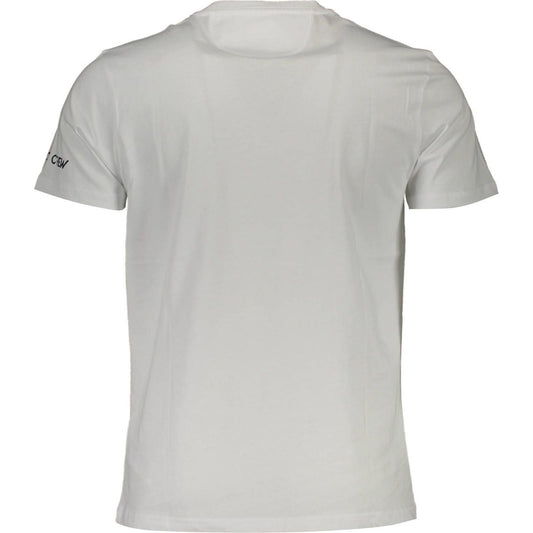 La Martina White Cotton Men T-Shirt La Martina