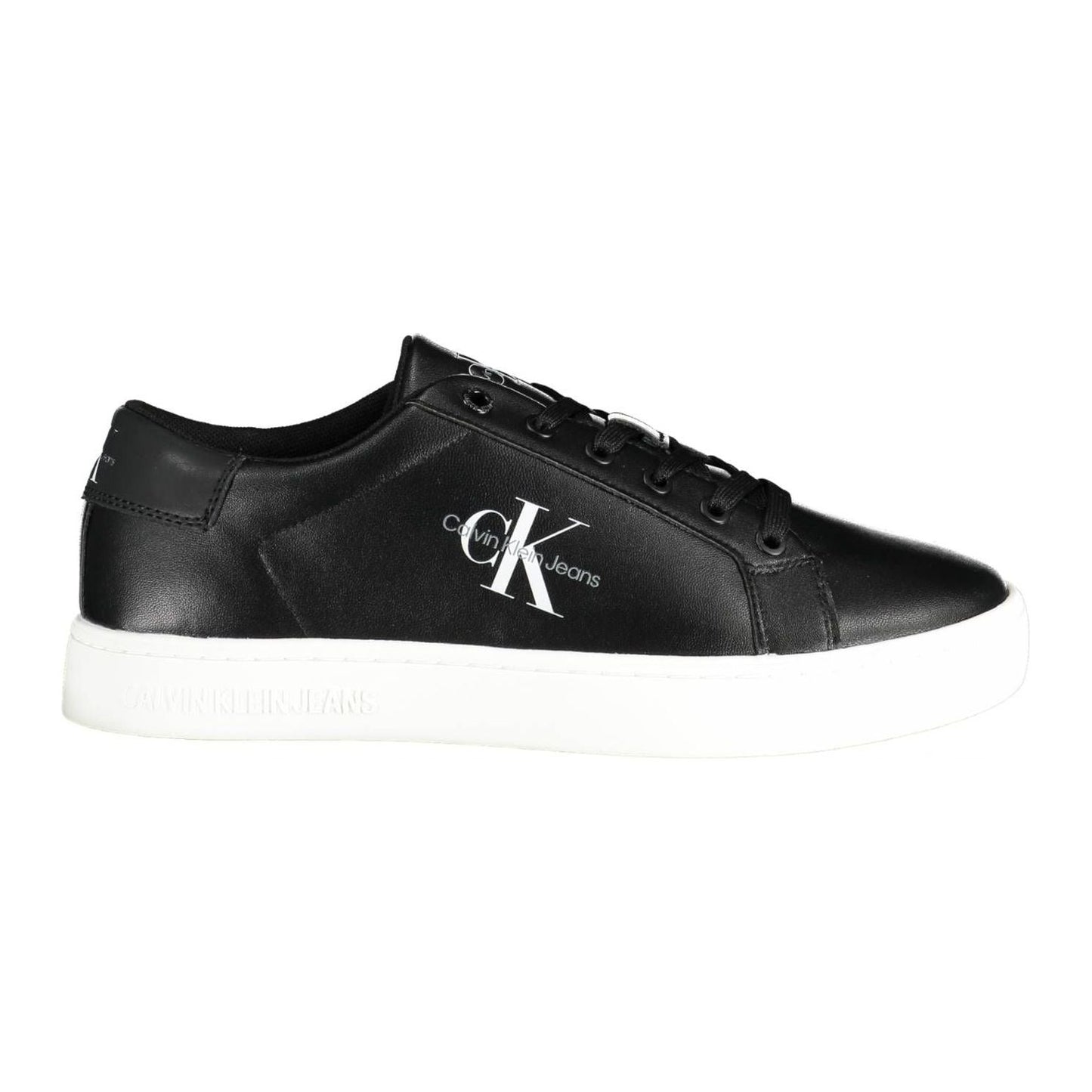 Calvin Klein Black Leather Men Sneaker Calvin Klein