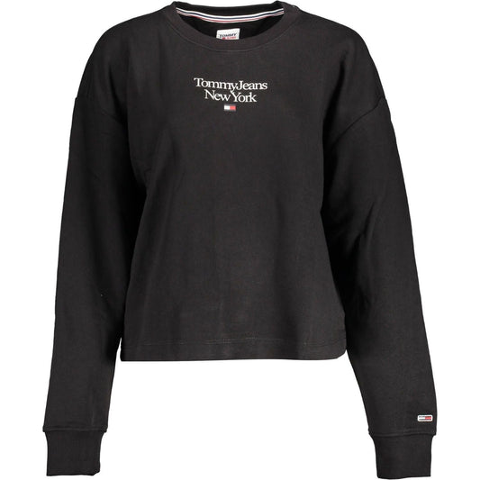 Tommy Hilfiger Black Cotton Women Sweater Tommy Hilfiger