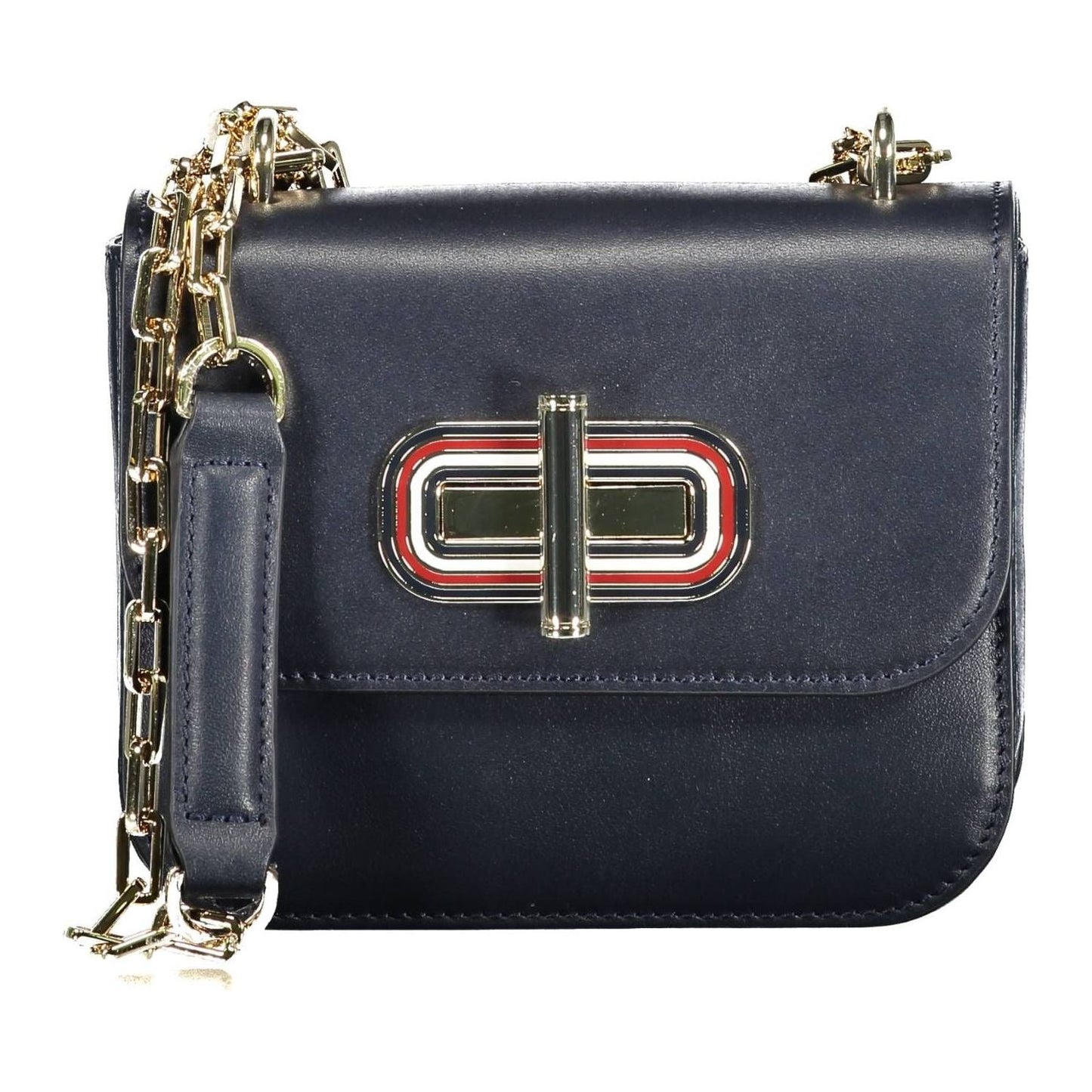 Tommy Hilfiger Blue Leather Women Handbag Tommy Hilfiger