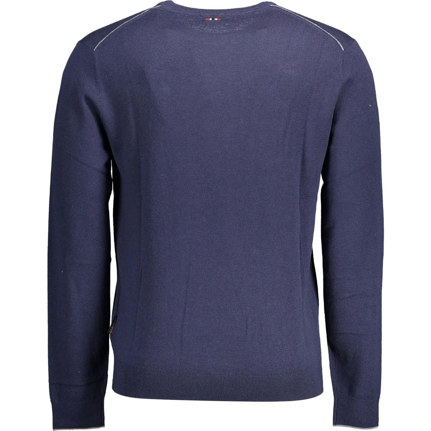 Napapijri Blue Wool Men Sweater Napapijri