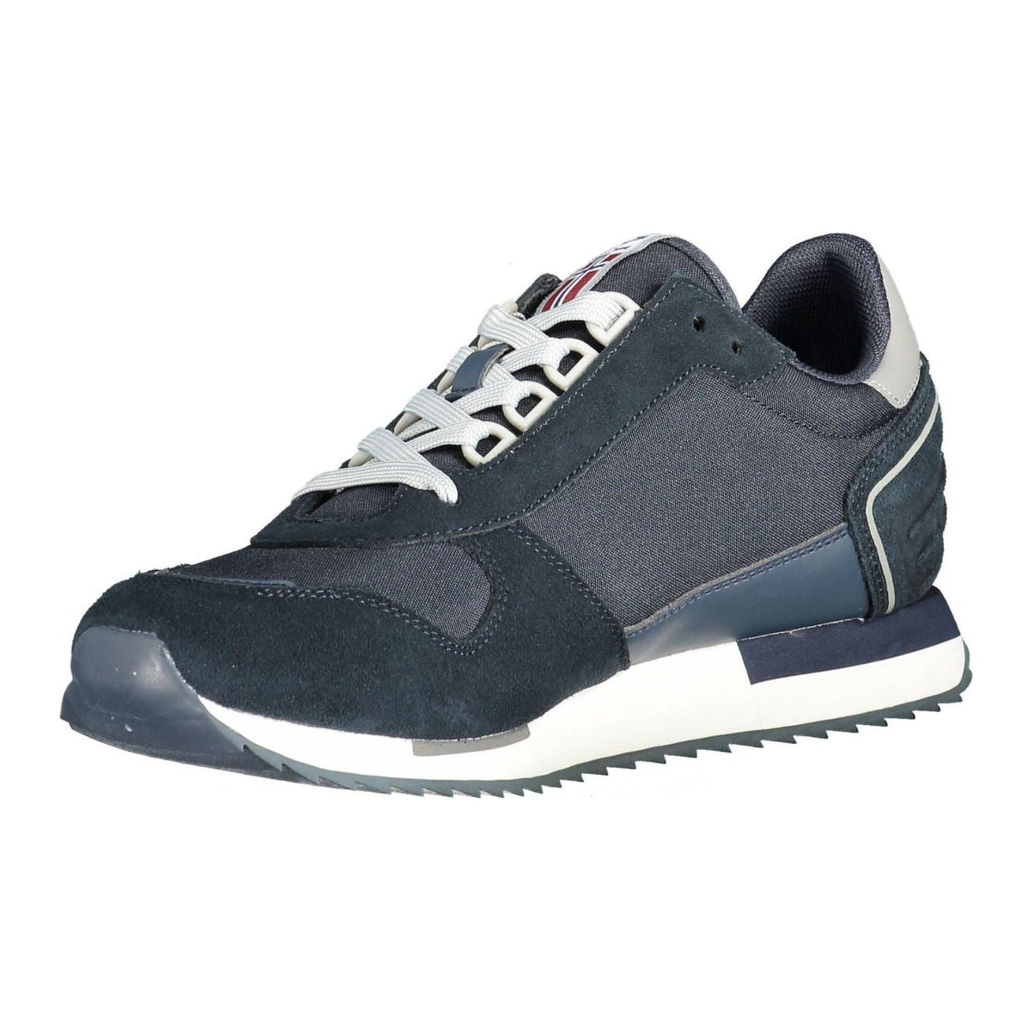 Napapijri Blue Leather Men Sneaker Napapijri