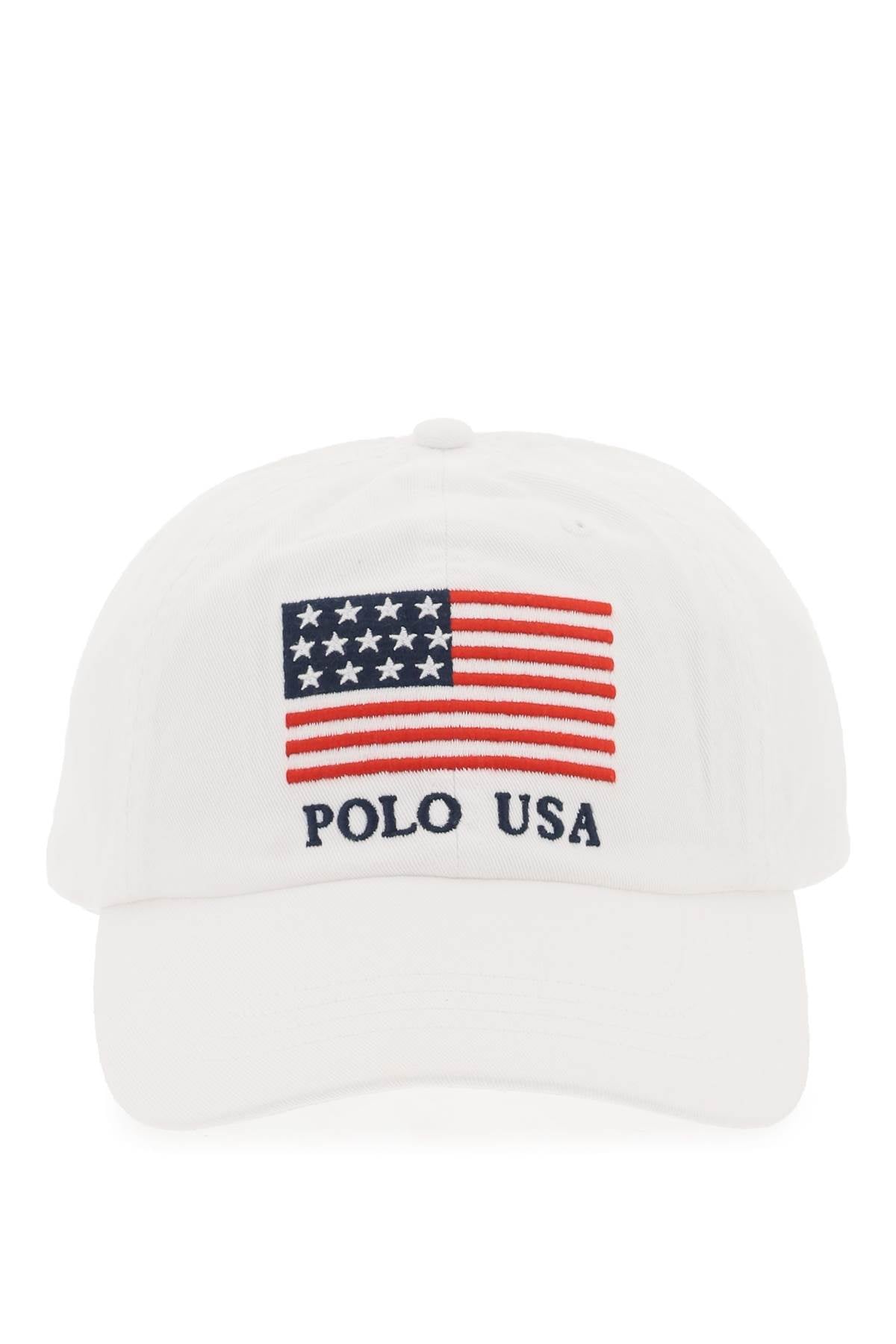 Polo Ralph Lauren baseball cap in twill with embroidered flag Scarves Hats & Gloves Polo Ralph Lauren