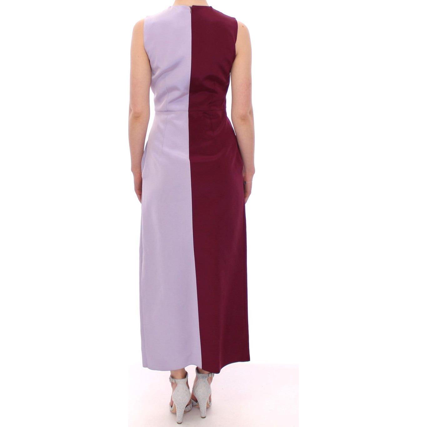 Barbara Casasola Elegant Long Silk Gown in Lavender Barbara Casasola