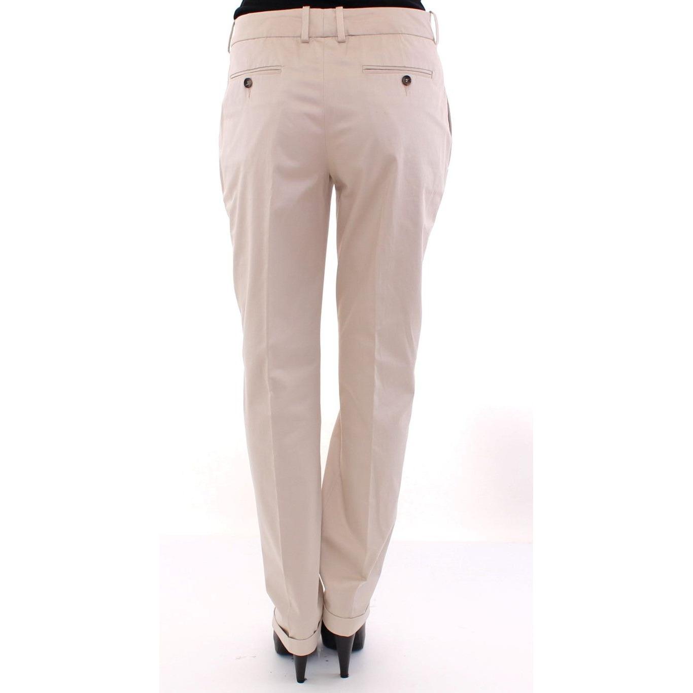 Dolce & Gabbana Beige Cotton Chinos Pants