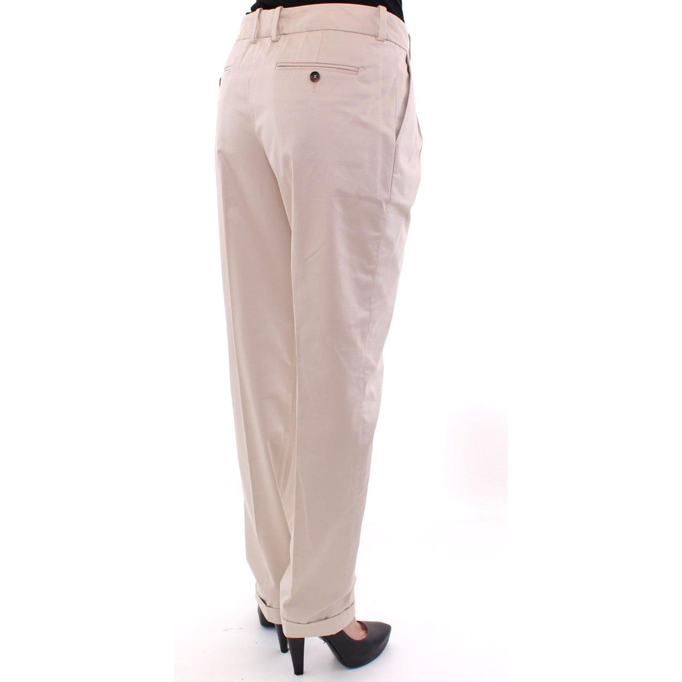 Dolce & Gabbana Beige Cotton Chinos Pants