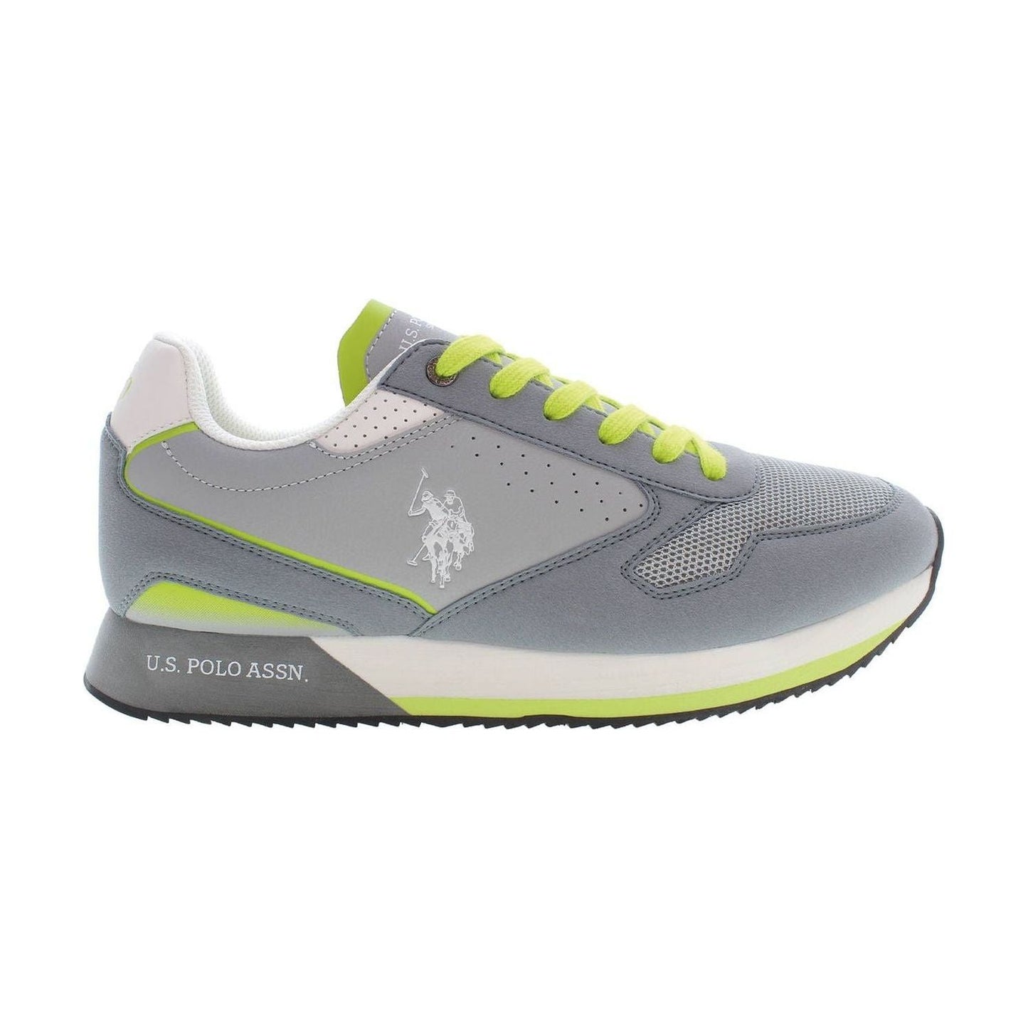 U.S. POLO ASSN. Gray Polyester Men Sneaker U.S. POLO ASSN.