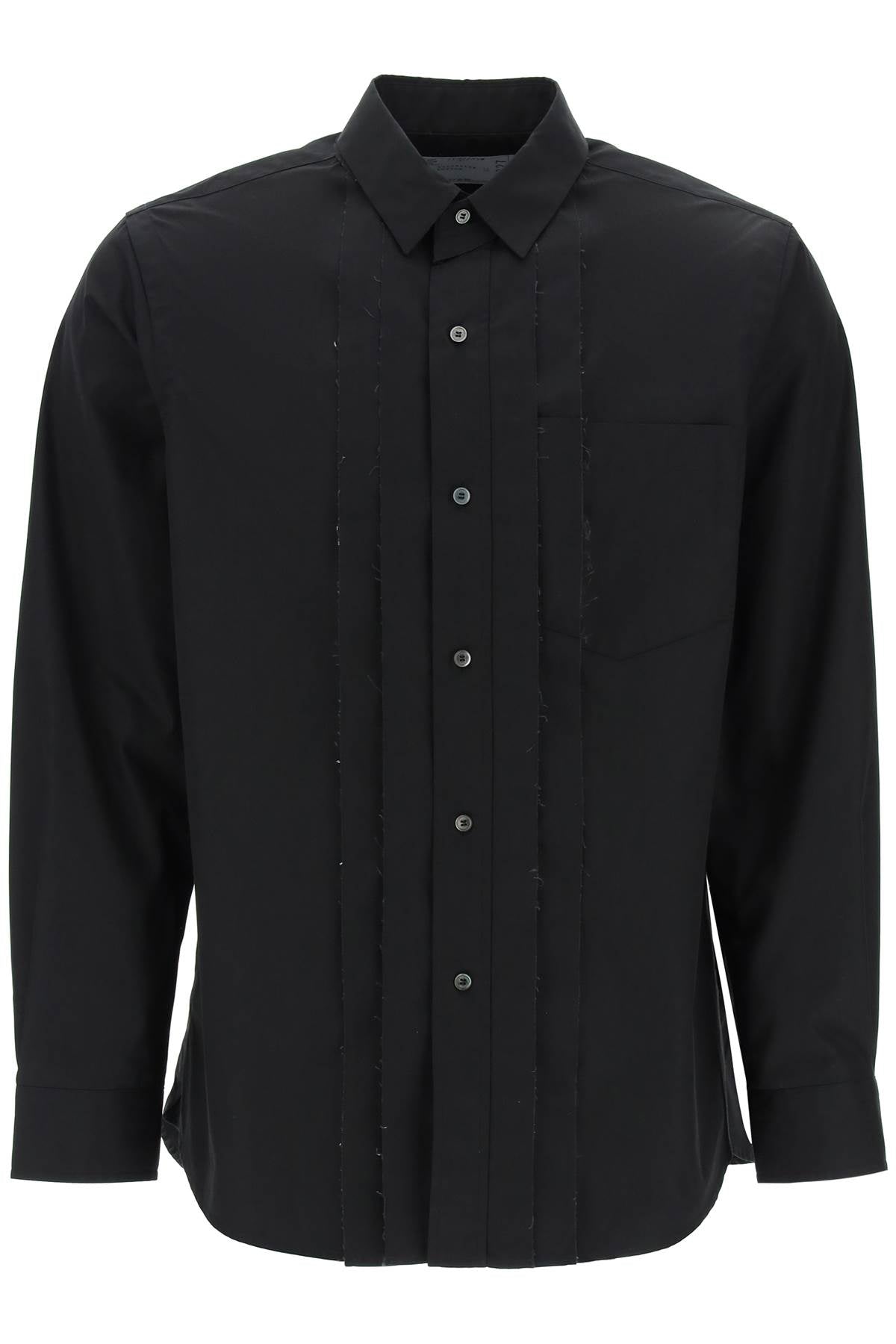 Sacai layered poplin effect shirt with Shirts Sacai