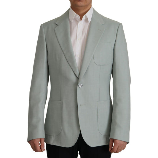 Dolce & Gabbana Elegant Slim Fit Cashmere Silk Blazer Jacket Dolce & Gabbana