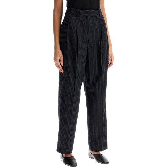 Toteme double pleated pinstripe trousers Trousers Toteme