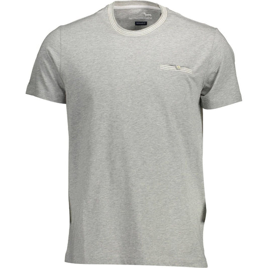 Harmont & Blaine Gray Cotton Men T-Shirt Harmont & Blaine