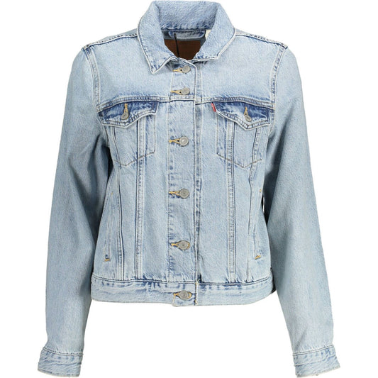 Levi's Light Blue Cotton Women Jacket Levi's