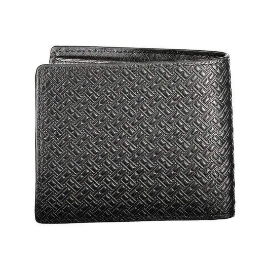 Tommy Hilfiger Black Leather Men Wallet Tommy Hilfiger