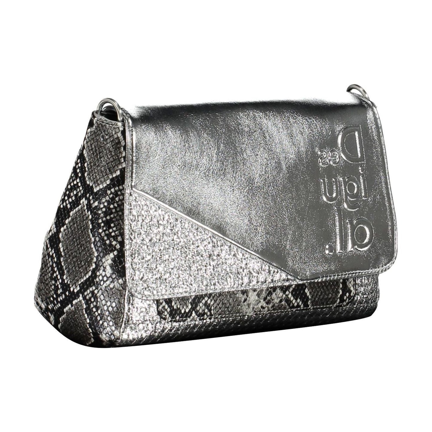 Desigual Silver Polyethylene Women Handbag Desigual