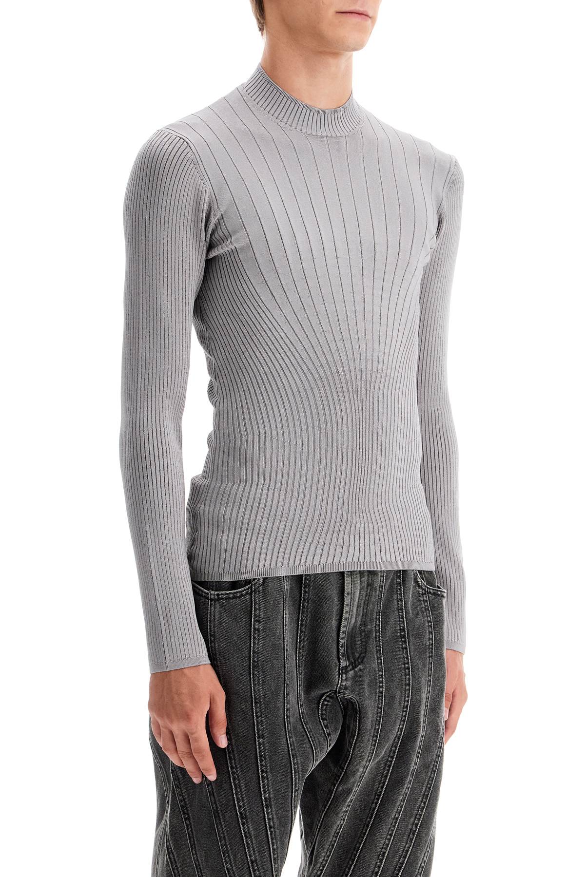 Mugler fitted long-sleeved top