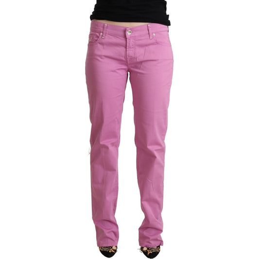 Jacob Cohen Elegant Tapered Pink Denim Jeans Jacob Cohen