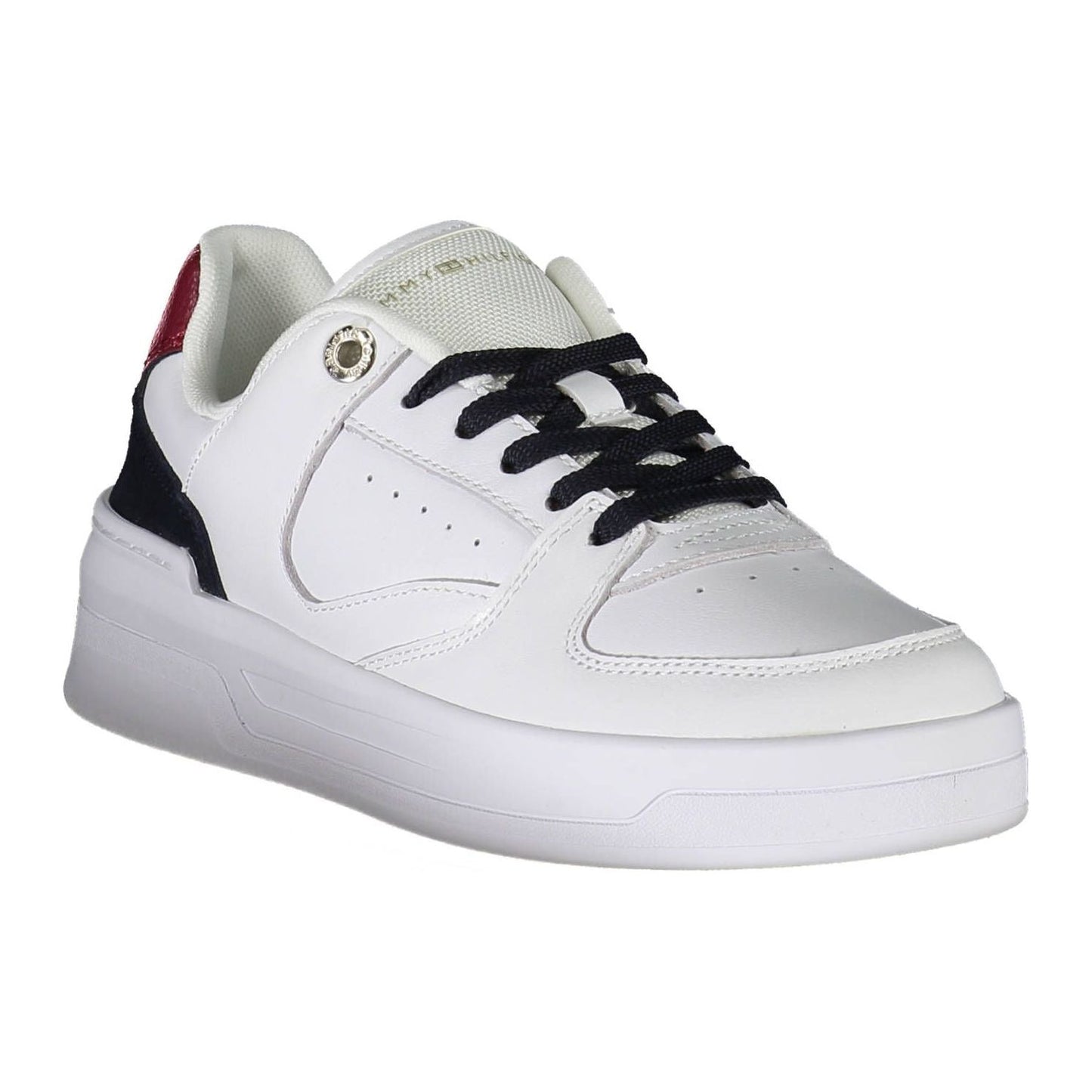 Tommy Hilfiger White Leather Women Sneaker Tommy Hilfiger