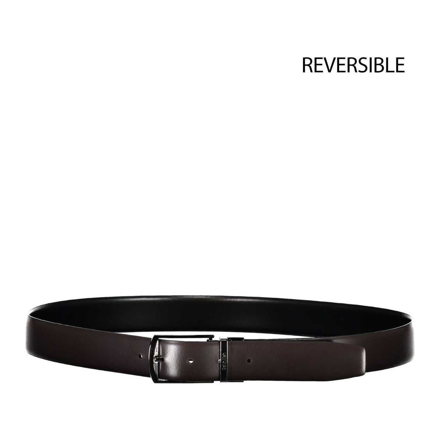 Calvin Klein Black Leather Men Belt Calvin Klein