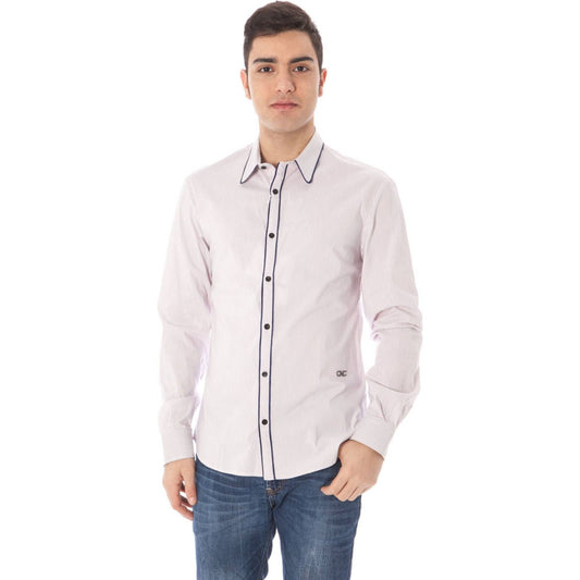 Costume National Pink Cotton Men Shirt Costume National