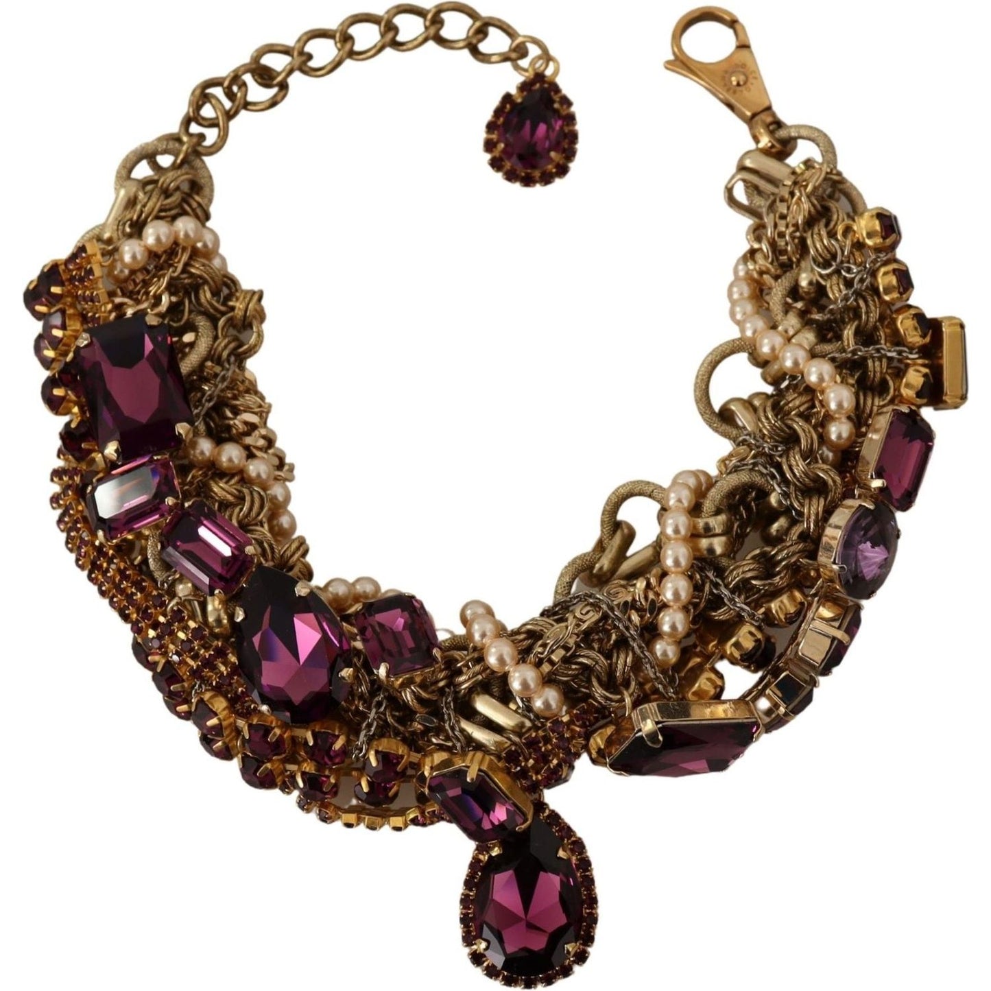 Dolce & Gabbana Sicilian Sparkle Gold-Tone Statement Necklace WOMAN NECKLACE Dolce & Gabbana