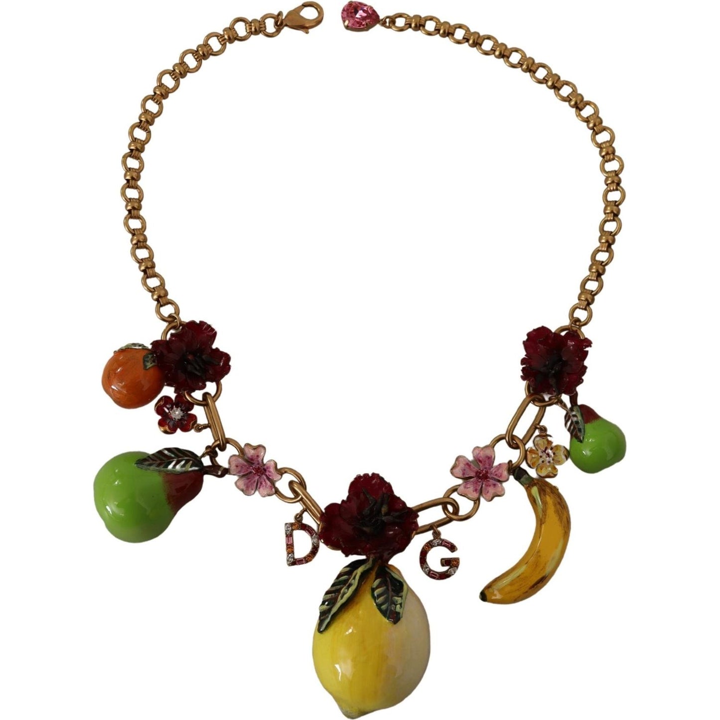 Dolce & Gabbana Chic Gold Statement Sicily Fruit Necklace WOMAN NECKLACE Dolce & Gabbana