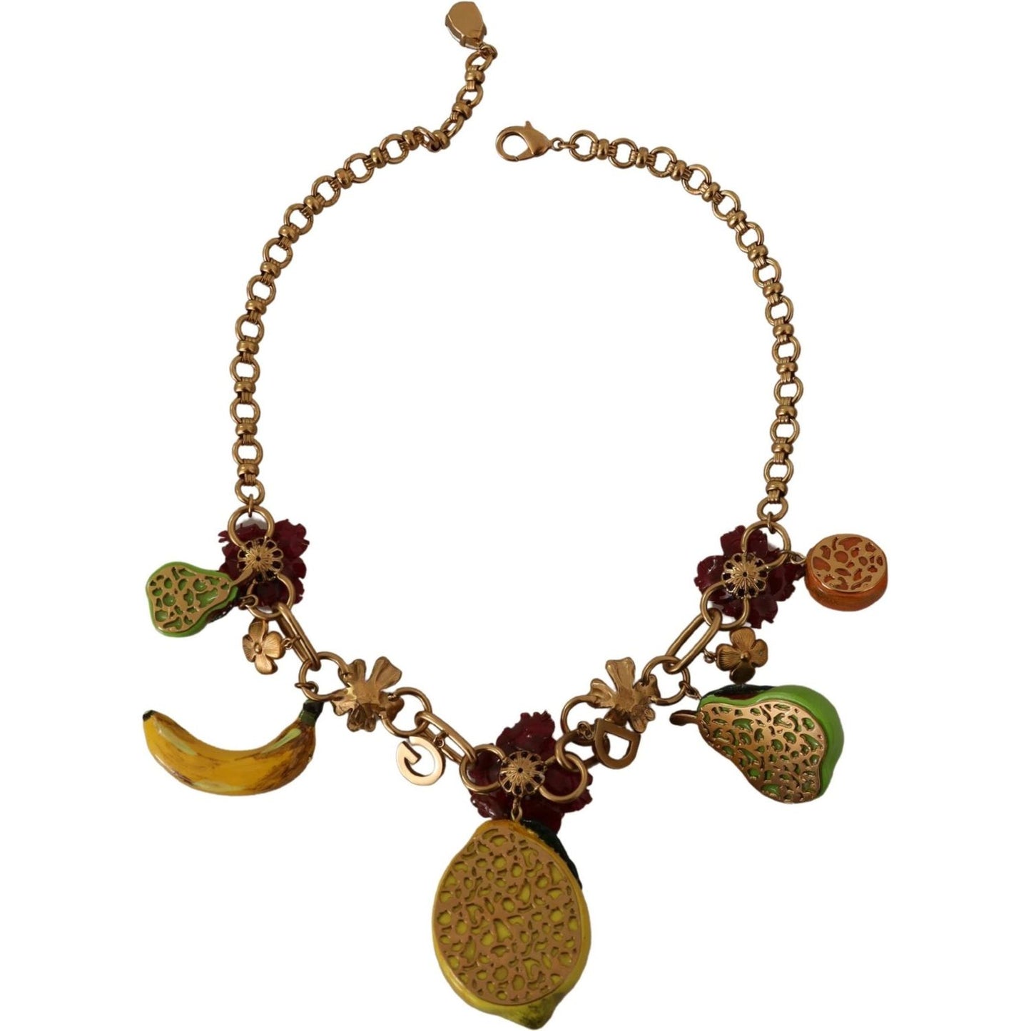 Dolce & Gabbana Chic Gold Statement Sicily Fruit Necklace WOMAN NECKLACE Dolce & Gabbana