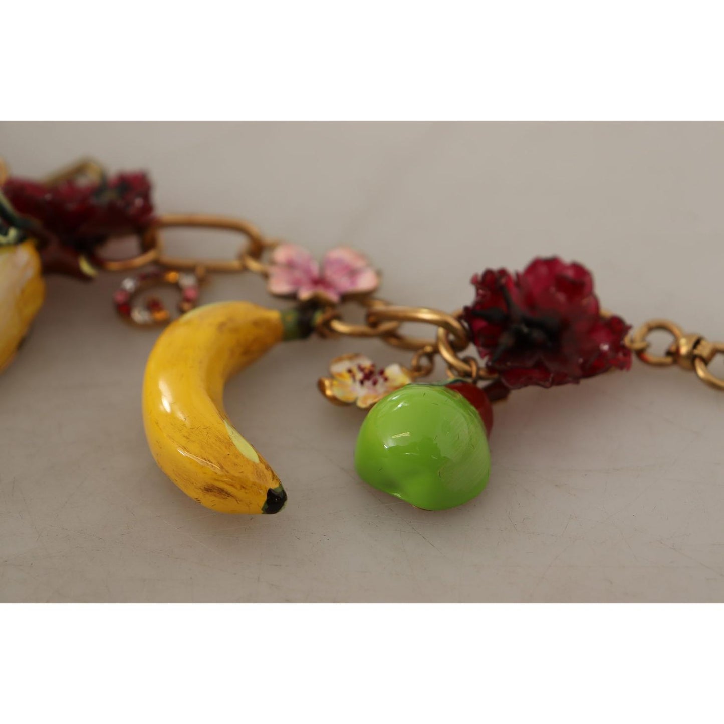 Dolce & Gabbana Chic Gold Statement Sicily Fruit Necklace WOMAN NECKLACE Dolce & Gabbana