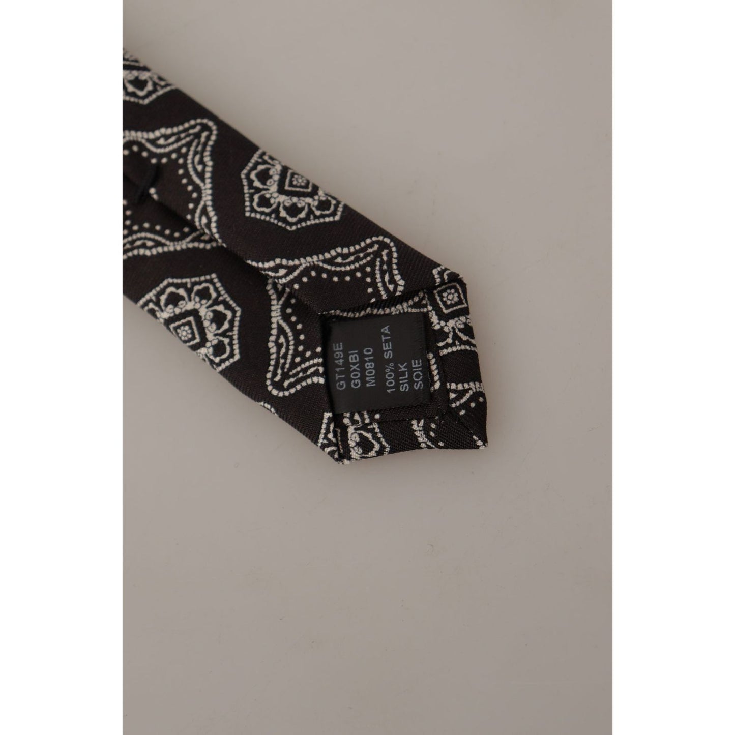 Dolce & Gabbana Elegant Silk Geometric Bow Tie Dolce & Gabbana