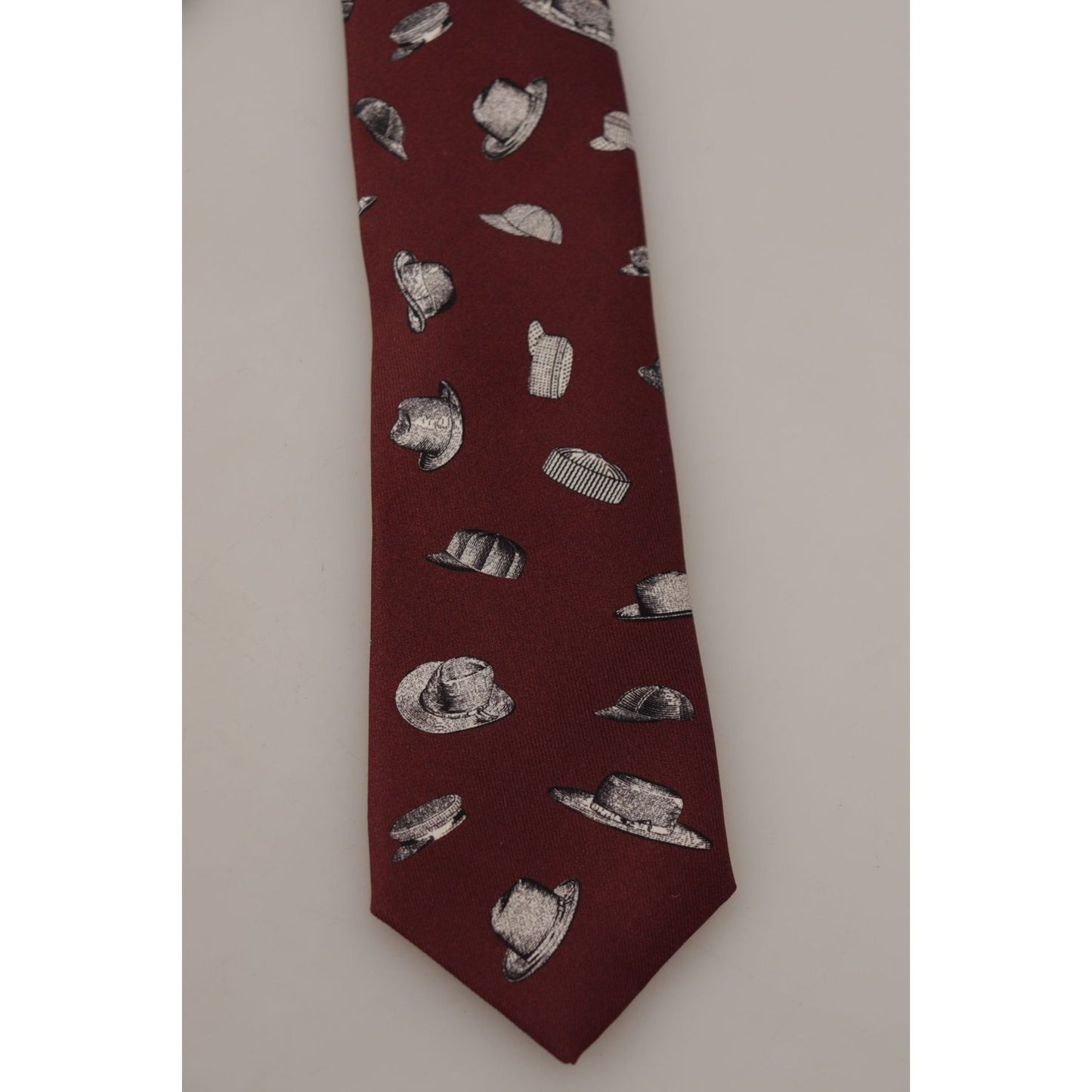 Dolce & Gabbana Maroon Elegance Silk Tie Dolce & Gabbana