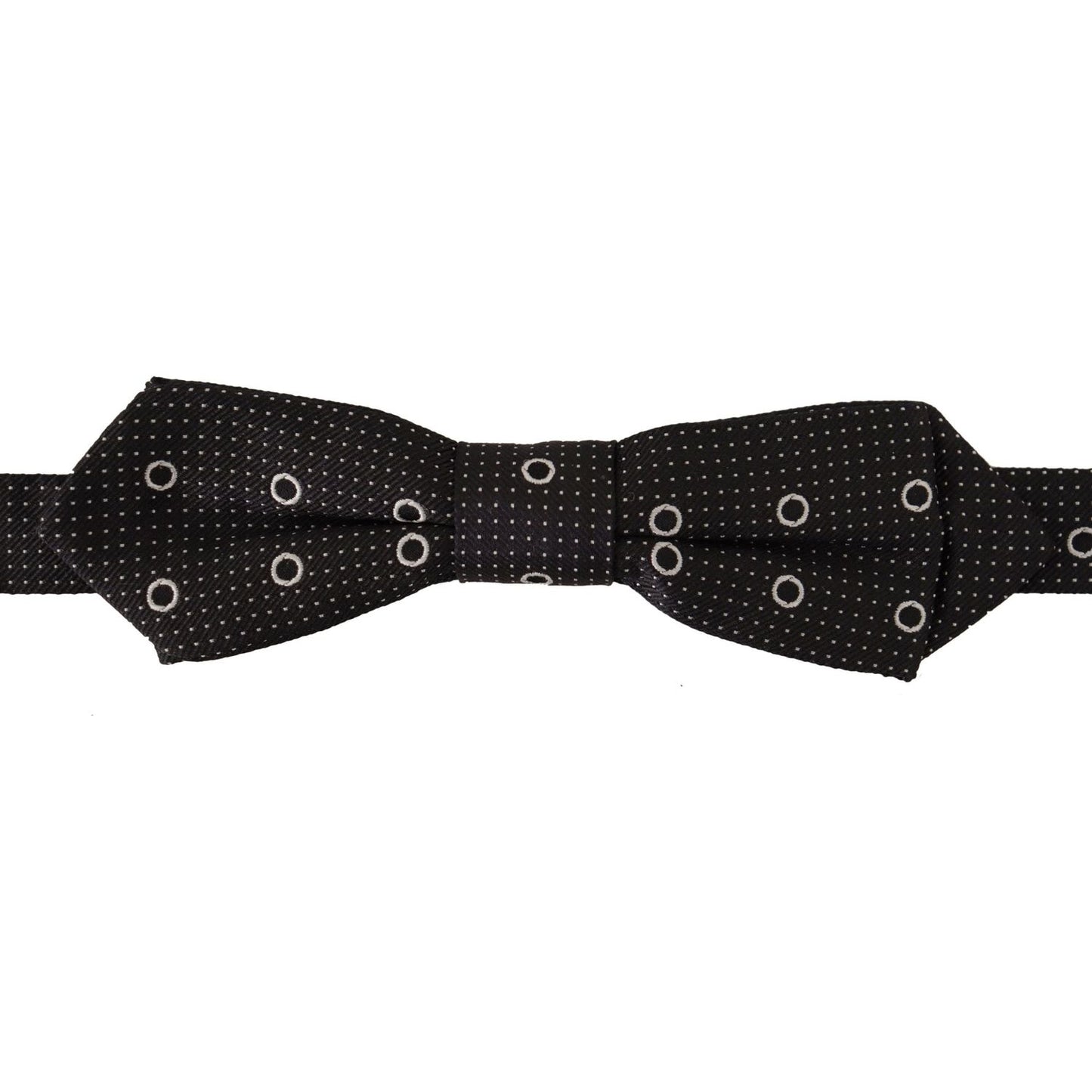 Dolce & Gabbana Polka Dot Silk Bow Tie in Black and White Dolce & Gabbana