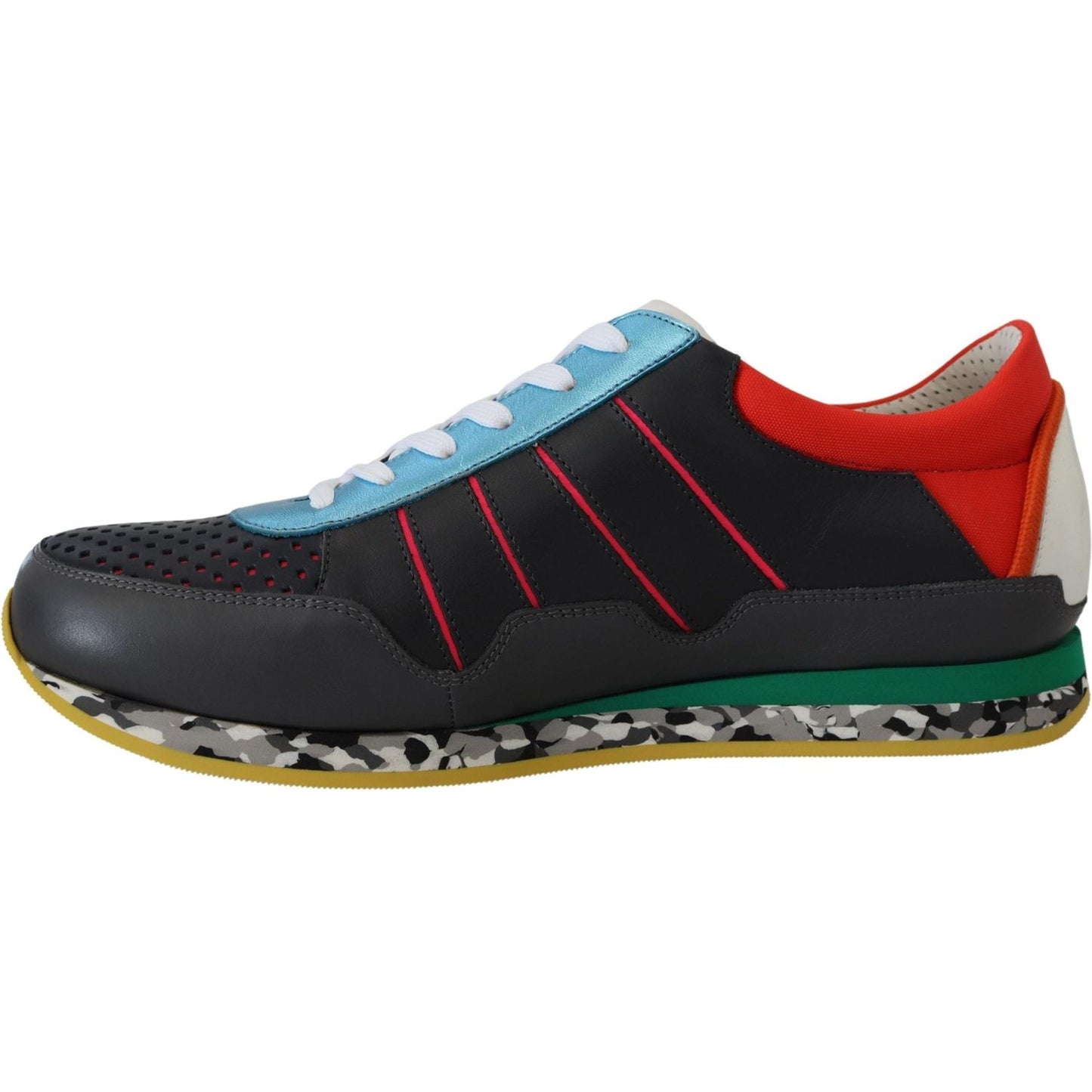 Dolce & Gabbana Multicolor Leather-Blend Low Top Sneakers Dolce & Gabbana