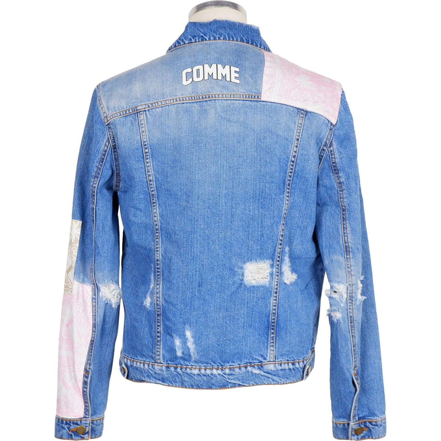 Comme Des Fuckdown Abstract Denim Elegance Men's Jacket Comme Des Fuckdown