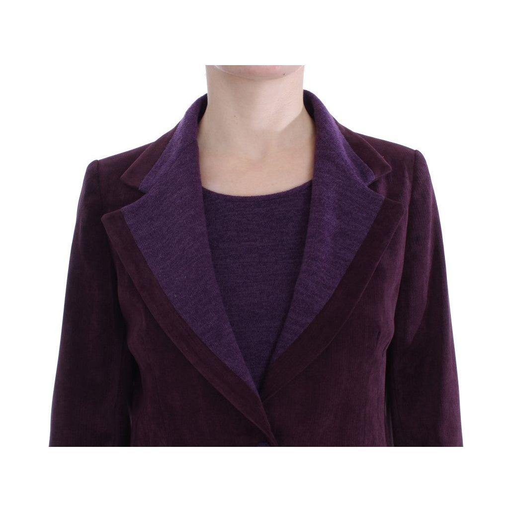 BENCIVENGA Elegant Purple Wool Blend Three Piece Suit Set Suit BENCIVENGA