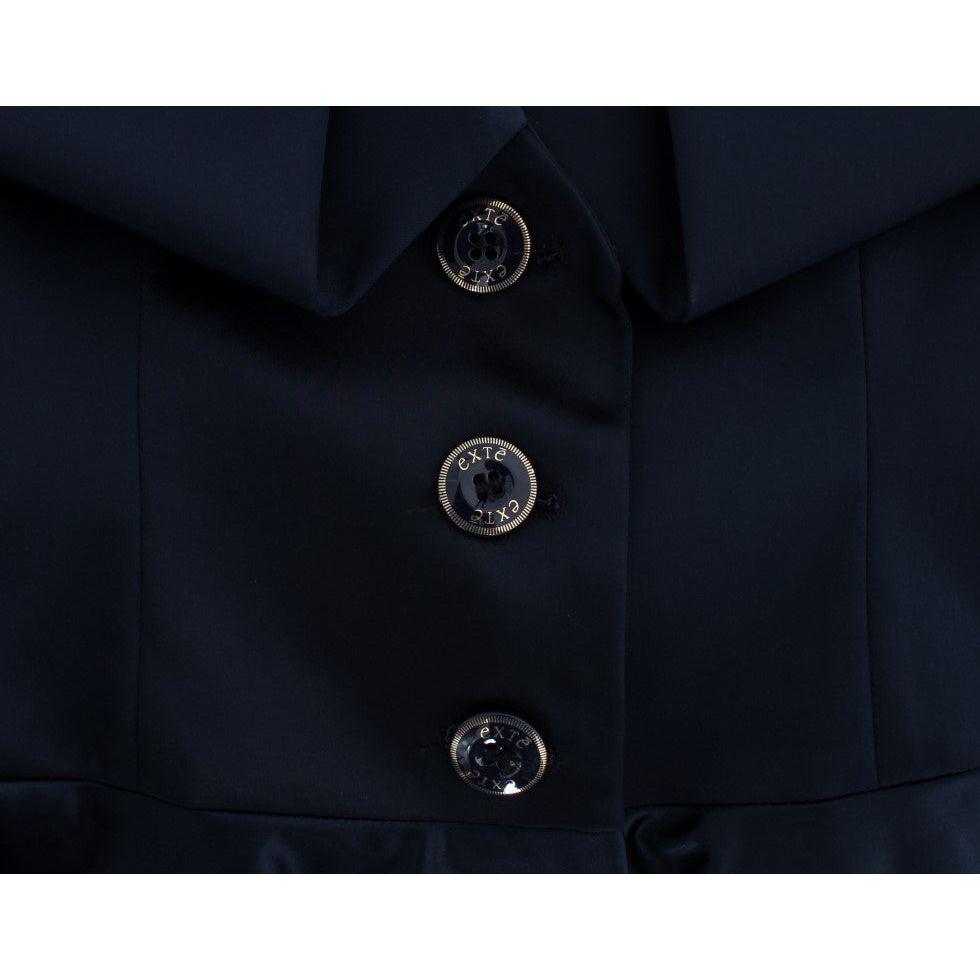 Exte Blue Three Button Single Breasted Blazer Jacket Blazer Jacket