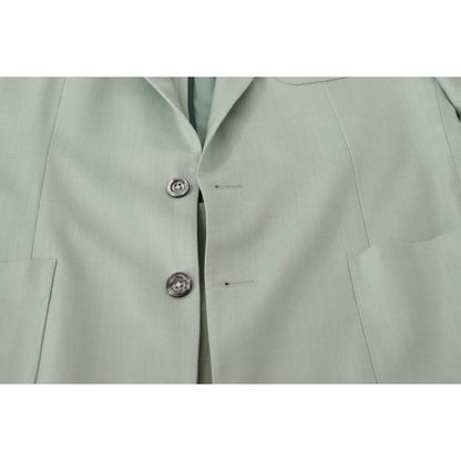 Dolce & Gabbana Green Cashmere Jacket Blazer Jacket