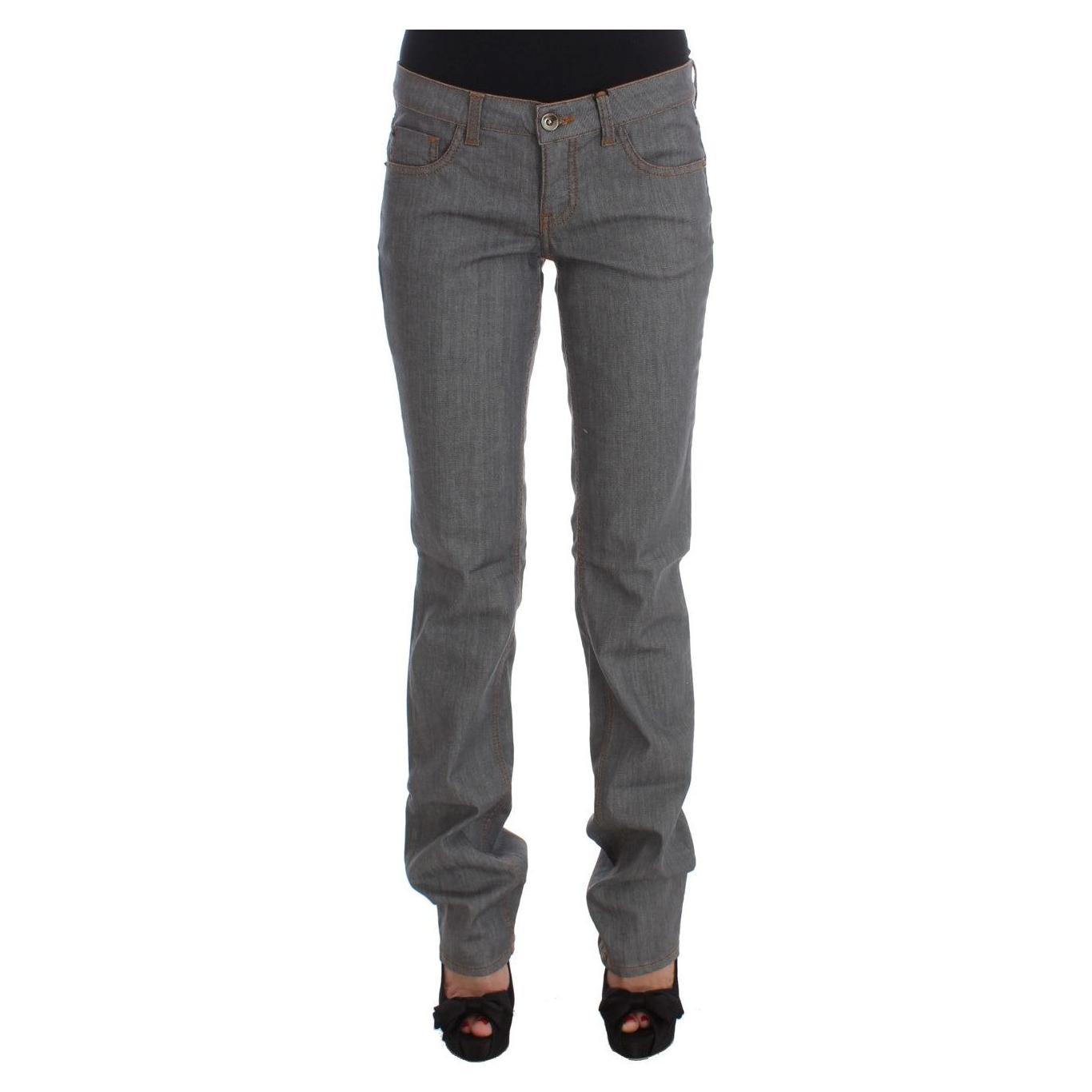 Costume National Elegant Gray Regular Fit Jeans Costume National