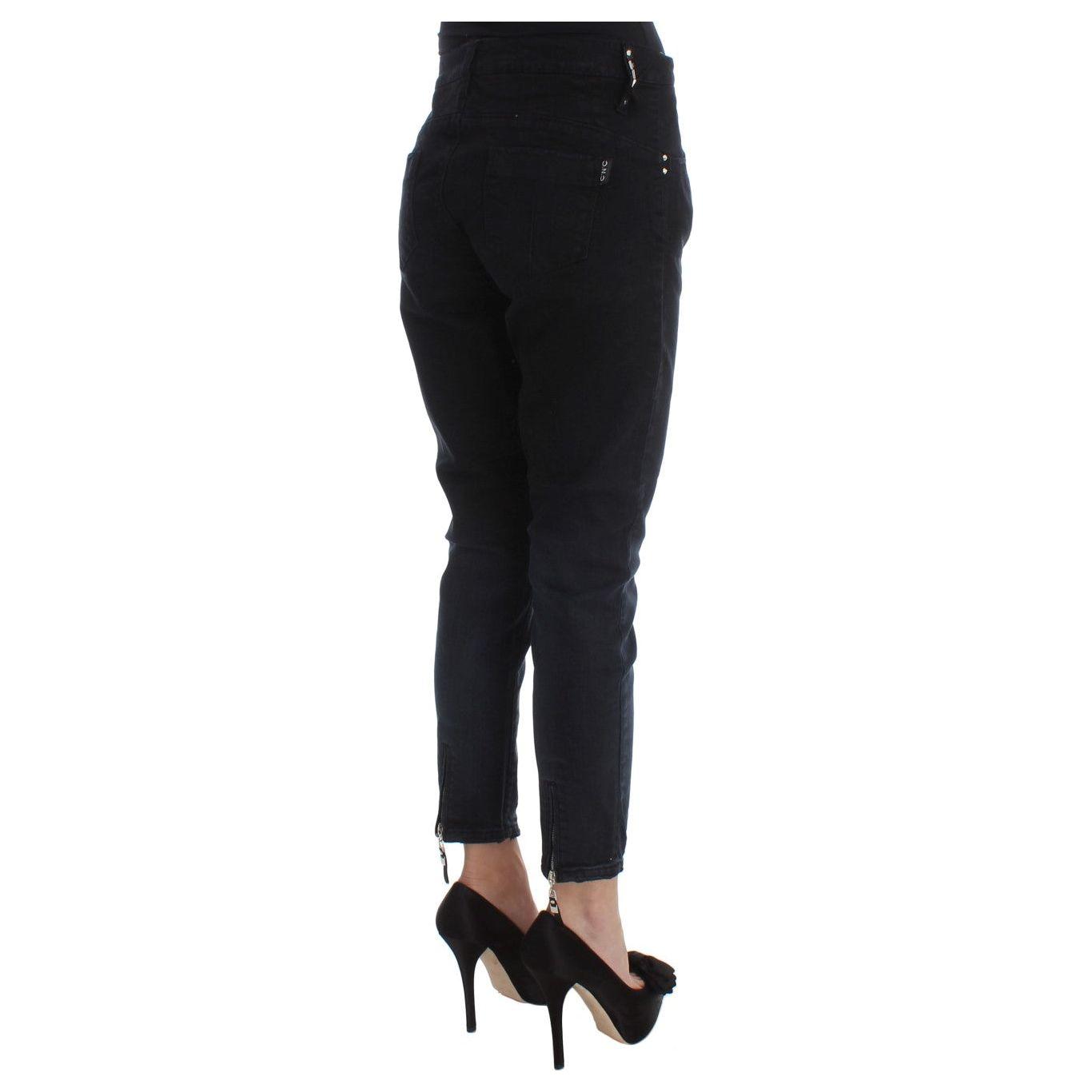 Costume National Sleek Slim Fit Black Denim Jeans Jeans & Pants Costume National