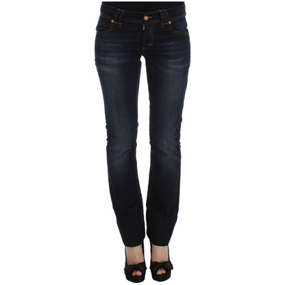 John Galliano Blue Wash Cotton Slim Fit Jeans